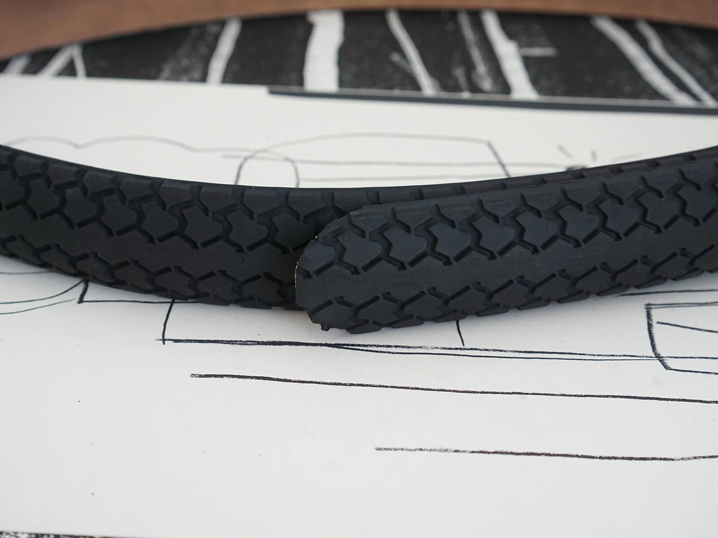 Cintura in copertone di bicicletta