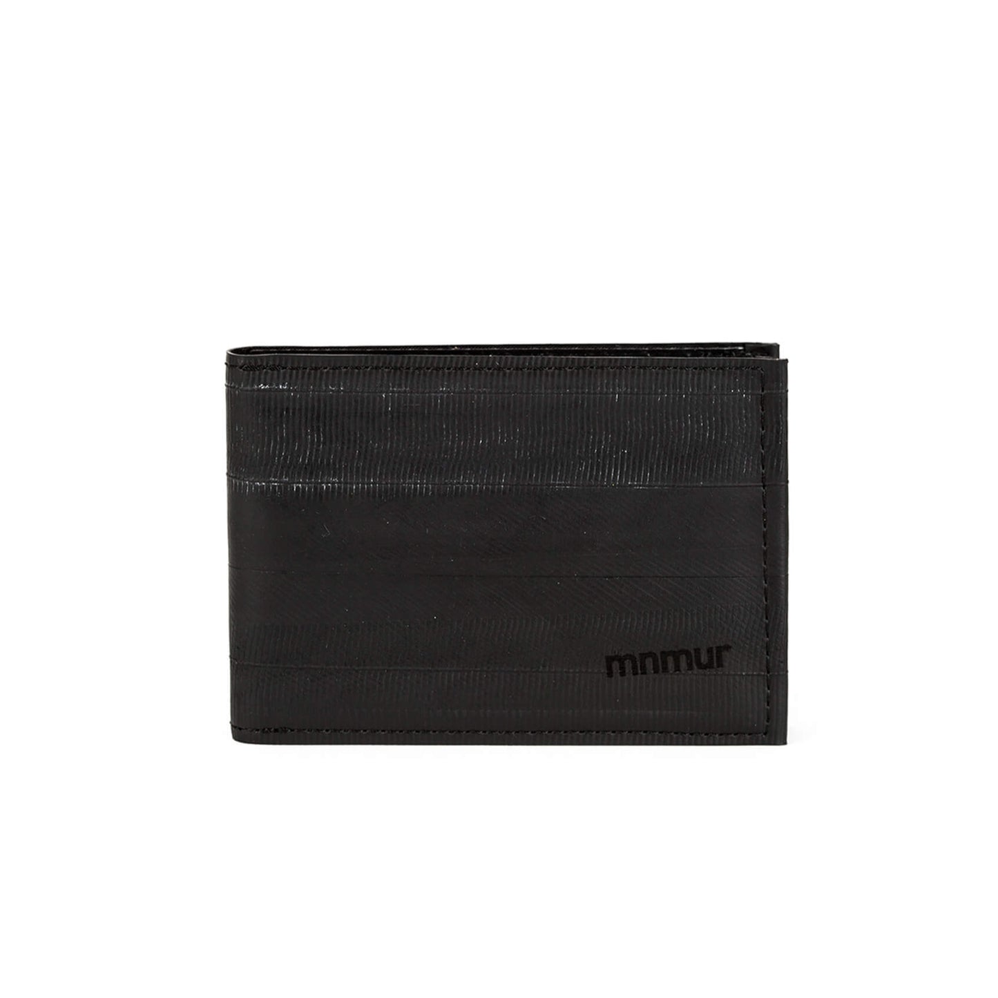 Portacarte nero minimale, portacarte sostenibile, accessorio per uomo vegano, gadget regalo ciclista