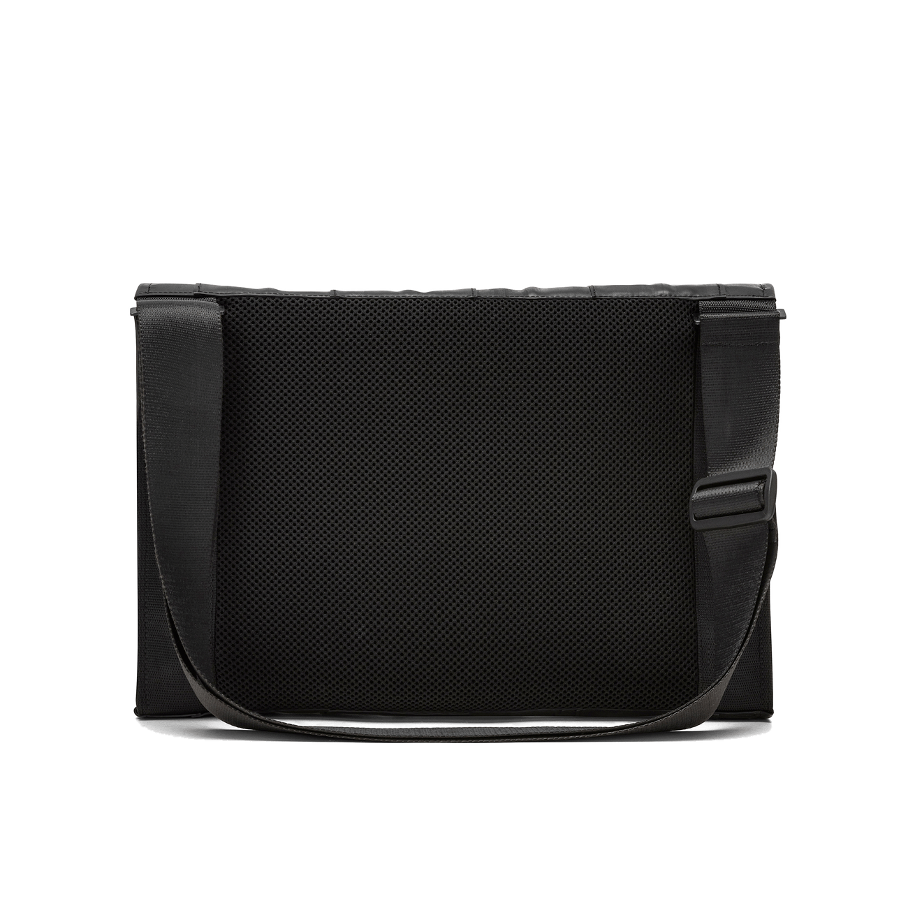 Borsa Tracolla Uomo Camera d'Aria Riciclata, Borsa Vegan Nera Sostenibile Fatta a Mano.n