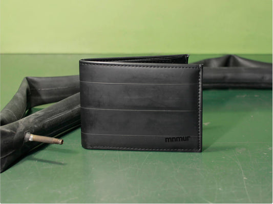 Portafoglio da uomo Slim, Porta carte, Materiale Riciclato, Camera d'aria di Bicicletta.