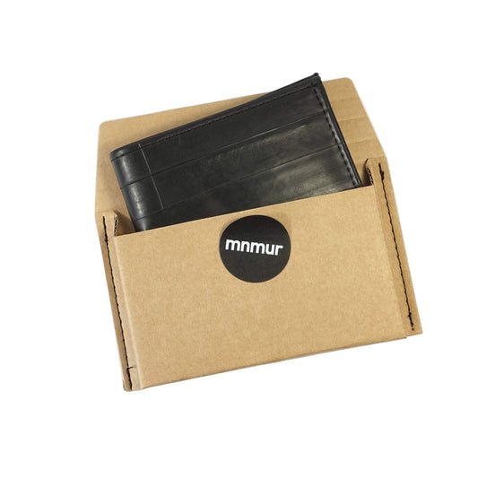 Portafoglio da uomo sostenibile, Portafoglio sottile portacarte, Portafoglio per uomo vegano, Portafoglio per appassionato di ciclismo.