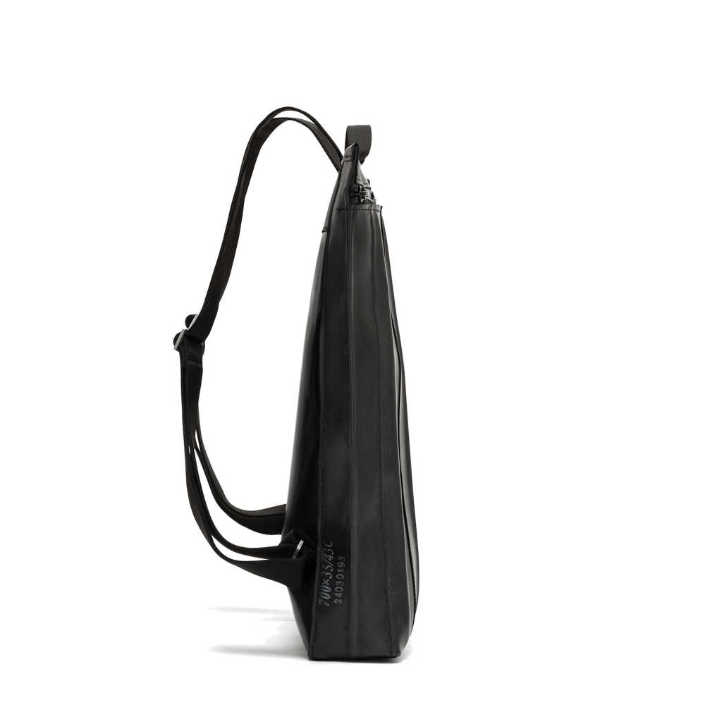 Zaino Donna Vegan Riciclato, Zainetto Nero Camera d'Aria