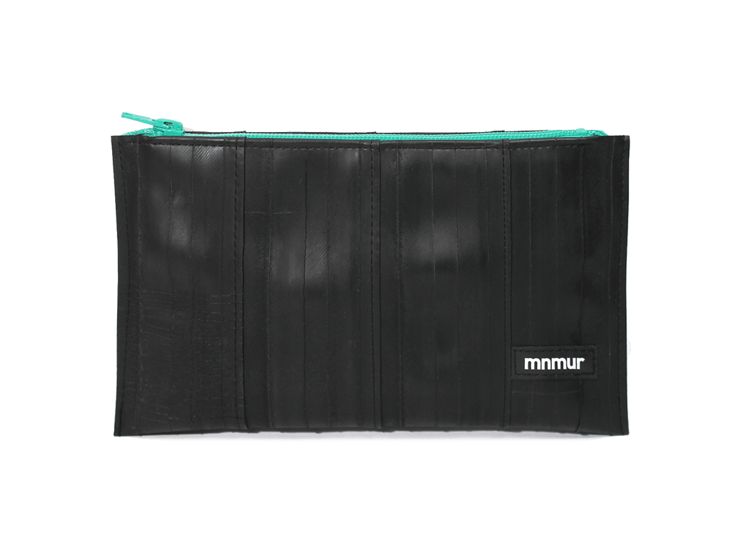 Astuccio Bustina Pochette Camera d'Aria Riciclato Vegan Sostenibile Etico Ecologico Nero Uomo Fatto Mano Italia Regalo Ciclista